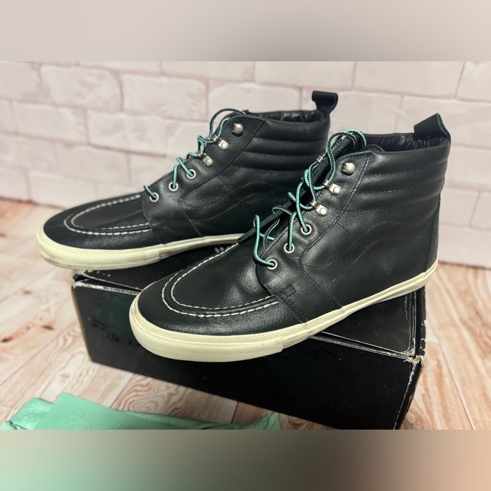 Vans Syndicate Sk8 Hi Boot Mike Hill Dark Green Vanilla‎ Mens Size 12